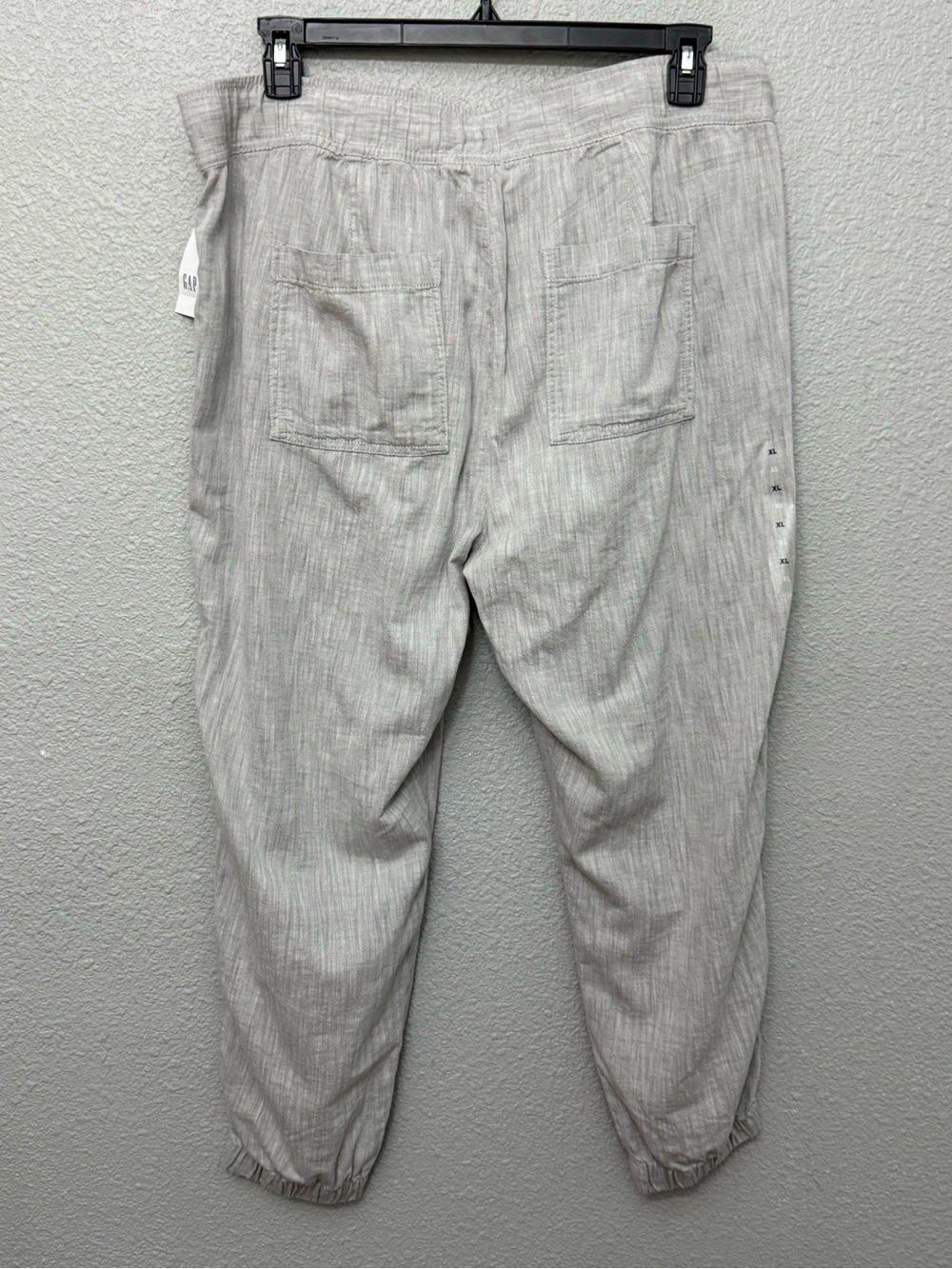 NWT GAP Cotton Heathered Gray Joggers Size XL - Picture 2 of 4